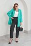 Lined Double Breasted Blazer Jacket - 7