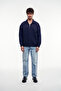 Loose Fit Half Zip Sweatshirt