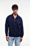 Loose Fit Half Zip Sweatshirt - 2
