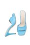 Vega Luce Women's Thin Heeled Slippers 0012712 Blue Skin - 6