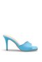 Vega Luce Women's Thin Heeled Slippers 0012712 Blue Skin - 7