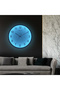 Silent Wall Clock 12 Inch with Voice Control LED Light Large Luminous Numbers Non Ticking Q - 5
