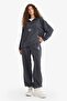 Standard Fit Adjustable Elastic Drawstring Pocketed Printed Fleece Sweatpants Y2650AZ24WN - 2