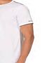 6122 Men's Short Sleeve Crew Neck Pajama Set-White - 2