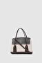 Suede Garnili Canvas Handbag and Crossbody Bag in Brown - 4