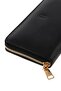 Women's Genuine Leather Large Wallet with Zipper Rfid Protected Amelia Black - 2