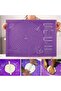 65x45cm Purple Silicone Pastry Mat Non Slip Large Non Stick Silicone Baking Fondant Mat Pie Pizza Co - 7