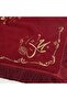 Beard Sheriff Cover Pushide Bottom-Top 2 Pieces Burgundy Fringed (39X39Cm - 30X30Cm) 295 Gr - 5