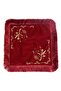 Beard Sheriff Cover Pushide Bottom-Top 2 Pieces Burgundy Fringed (39X39Cm - 30X30Cm) 295 Gr - 4