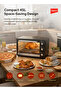 Impex Oven 45-liter - Ov 2902, Electric, Adjustable Temperature (100-250°C), 6 Heating Stages - 8