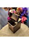 صندوق صدقة خشبي MDF بنمط رومي متوسط الحجم 14x14x16 سم - 5