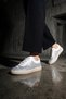 Women's Sneaker Silver Stone Mesh Stylish Evening Dress Sports Shoes Zenisa White Stone - 2