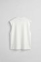Men's Basketball Player Model Oversize Sleeveless T-Shirt White - 3
