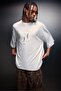 Men's White Suffer Patch Oversize Tshirt - 3