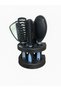 Mirror Hair Brush with Holder 5-Piece Air Cushion Comb Brush Set Women Men Comb Cosmetic Set Blue