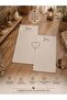 Kabe Embroidered Couple's 100% Natural Linen Prayer Rug Set with Prayer Beads, Dowry Gift, Prayer Mat Set, Prayer Rug - 5
