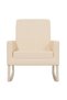 Scaun balansoar, crem, material textil - 3