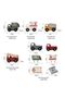Montessori Silicone & Wooden Car Set - 4