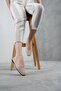 Women's Beige Mesh Daily Low Heeled Comfortable Ballerinas Byndmrj01