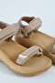 Women's Beige Berlin Velcro Outdoor Trekking Sandals Byndhvsc01 - 7