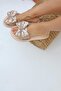 Women's Skin Bow Stone Leather Slippers 1.5cm Bynd106 - 3