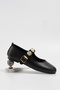 Women's Leather Ballerinas with Money Buckle Byndpt01 - 5