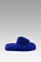 Women's Cobalt Blue Extra Soft Furry House Slippers 3cm Bynd01 - 5