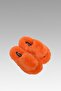 Women's Orange Extra Soft Fuzzy Slippers 3cm Bynd01 - 6