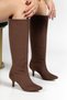 Syt-2025 Brown Suede Daily Women's Boots