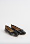 Women's Black Ballerina Bow Patent Leather Ballerinas Byndblrn01 - 6