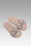Women's Skin Bow Stone Leather Slippers 1.5cm Bynd106 - 5