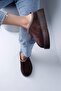 Women's Brown Tazz Fur Lined Ultra Mini Embroidered Thick Sole Suede House Slippers-Shoes 4C - 5
