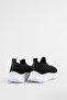 Women's White Sole Black Knitwear Sneaker Byndsnkk30 - 7