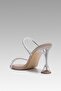 Women's Nude Diamond Stone Detailed Heeled Slippers 8cm Bynddia01 - 7
