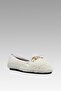 Women's White Gurva Chain Plush Home Slippers 1cm Byndshr01 - 7