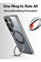 MagSafe 360° Rotating Ring Stand Case for Galaxy S26 Ultra – Grey - 4