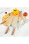 Kitchen Knife Set, Retrosohoo 6-Pieces Khaki Sharp Knife Block Sets for Kitchen - 2