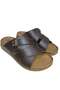 Enova Men's Faux Leather Orthopedic Double Monta Sole Buckle Stitched Stylish Home Outdoor Slippers - 5