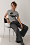 100% Cotton Tulle Logo Embroidered T-Shirt - 3