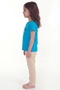 Printed Short Sleeve Girls' T-Shirt B6 - 3