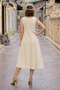 Alaçatı Embroidered Linen Dress - 3