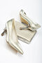 Women's Pointed-Toe Imported Material Stiletto and Bag Set - 2