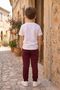 Busekids Boys' Trendy Multi-Colored Printed T-Shirt with Ribbed-Legged Elastic Bottom Set - 3