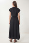 Tie-Detail Modal Blouse Skirt Set Lgx0008 Black - 5