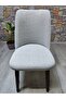 Large Oval Chair Cover Jacquard Bombu Bohemian Fabric Village Anthracite - 3