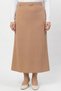 Women's Mink Belted Puerto Rican Fabric Lined Pencil Skirt