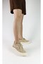 Beige Color Lace-Up Women's Sports Shoes Knitted Knit Sports Shoes between Sizes 36-40 - 3
