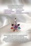 Chakra of the Sun 7 Chakra Natural Stone Necklace Pink Quartz Amethyst