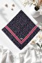 Floral Patterned Framed Flamingo Scarf 6511 - 2