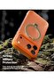 Ostand Q3 Air, iPhone 17 Pro Case with 360°Rotating Magnetic Stand MagSafe Compatible, Orange - 4
